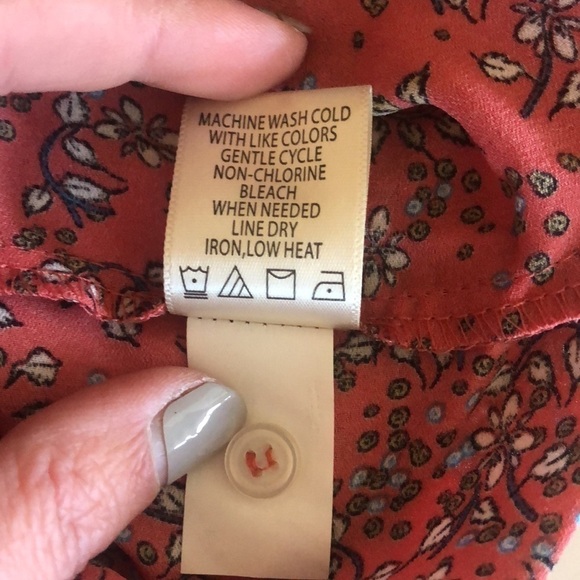 NWT Max Studio peach pink flowy blouse floral S - Picture 9 of 11